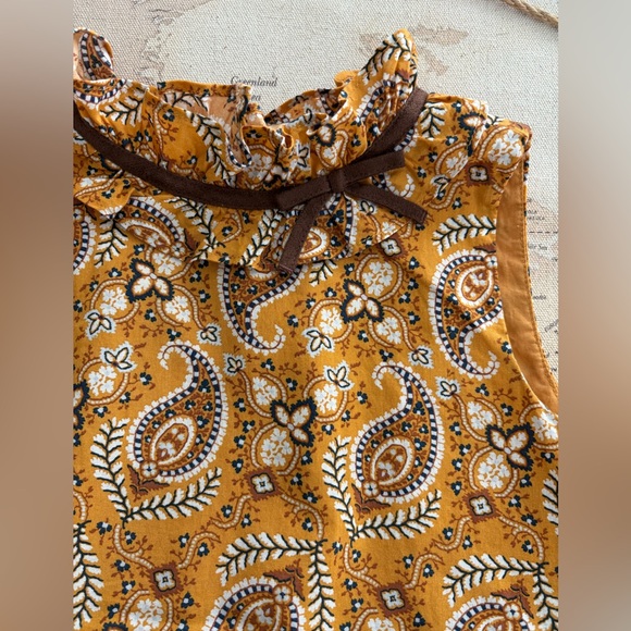 Janie and Jack Paisley Ruffle Tiered Dress Size 7 - Picture 4 of 10